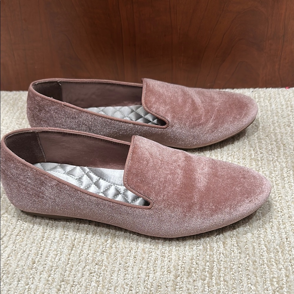 Birdies Velvet Loafers in dusty rose/pink - Picture 6 of 7